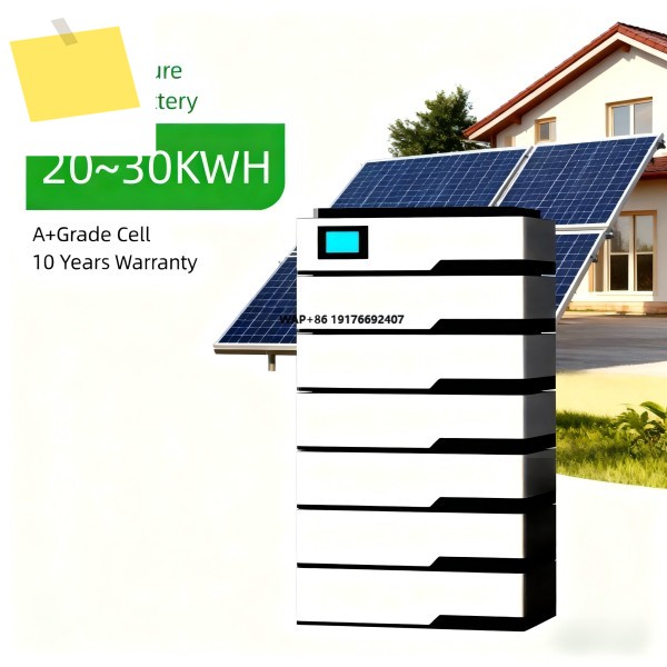 LP 20-30KW 리튬인산철LiFePO4 하이브리드 그리드 리튬 BMS 고전압 스택형 태양광 ESS 배터리 CAN 통신 올인원 시스템 제품 이미지