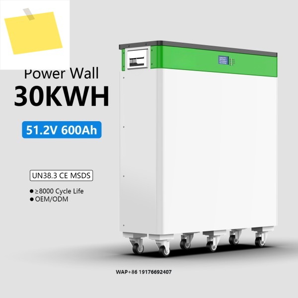 2025년 새제품 30KW 딥 사이클 600AH 이동식 바닥 설치형 LiFePO4 51.2V 리튬 이온 배터리 팩 가정용 에너지 저장 장치 제품 이미지