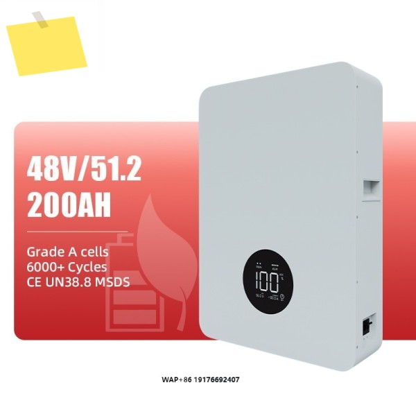 공장 도매 51.2V 200Ah LiFePO4 배터리 6000 사이클 태양광 가정용 에너지 48V 10KWH 파워월 리튬 이온 제품 이미지