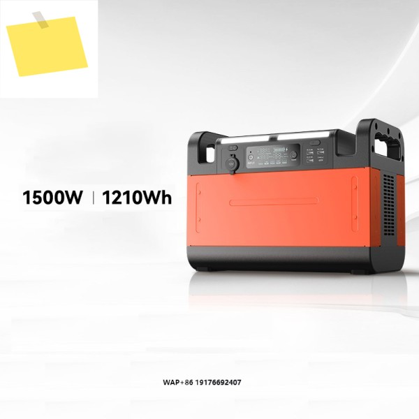 휴대용 1500W 전기 태양광 발전소 110V 220V 순수 정현파 인버터 배터리 구동 에너지 시스템 제품 이미지