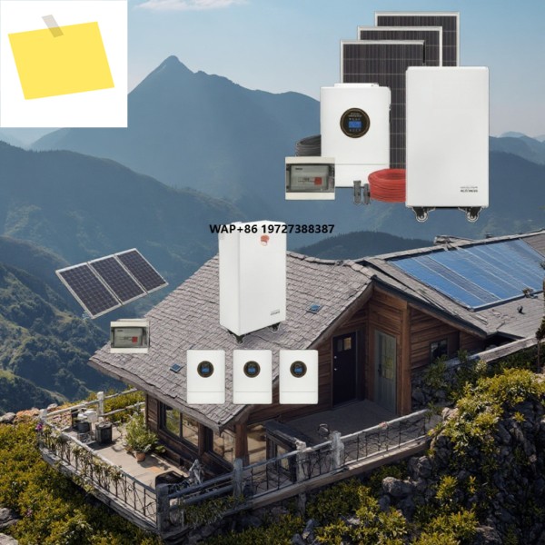 하이브리드 시스템 10kw 인버터 태양광 배터리 팩 가정용 전력 완전 홈 포함 제품 이미지