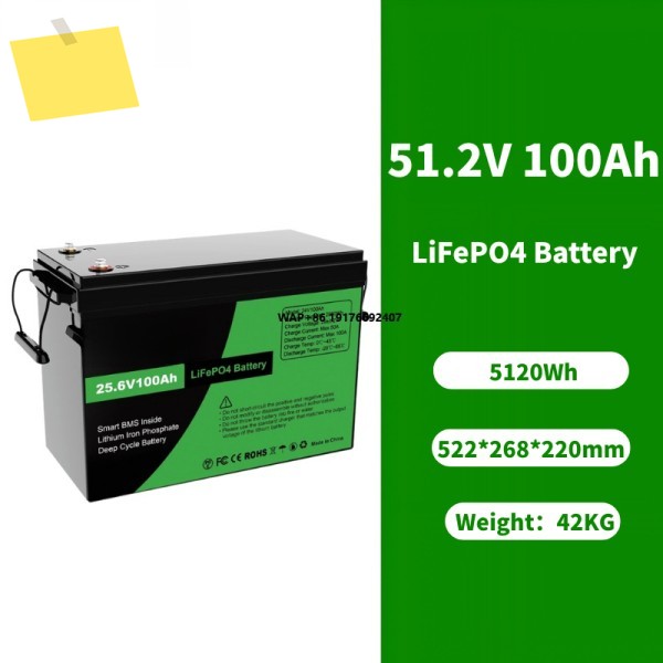 51.2V 100Ah LiFePO4 리튬 배터리 48V 딥 사이클 팩 태양광 오프 그리드 UPS 저장용 제품 이미지