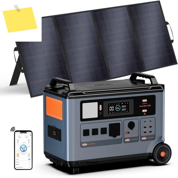 최저가 파워맥스 6000 태양광 발전기, 4x500W 패널 판넬 판네루 포함, 120V240V 분리형 전압 피크 제품 이미지