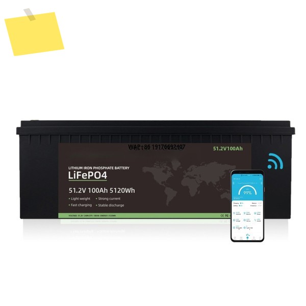 태양광 에너지 저장용 리튬 배터리 48V 51.2V 100Ah 5kWh 무유지보수 딥 사이클 LifePO4 팩 제품 이미지