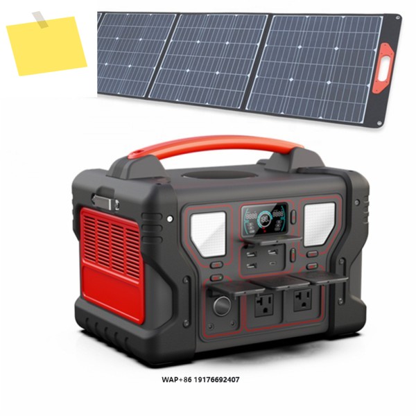 1000W 태양광 야외 이동식 전원 공급 장치 1kWh 휴대용 에너지 저장 남아프리카 공화국 미국 긴급 제품 이미지