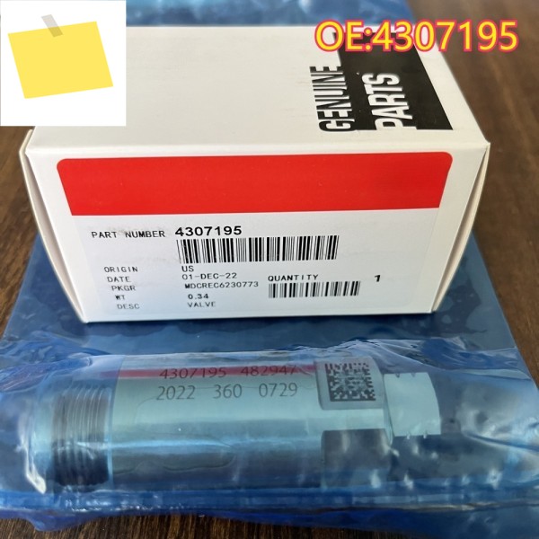 고품질 새 제품 4307195 Van Hoogwaardige Auto-Onderdelen 커먼레일 오버드럭 밸브 제품 이미지