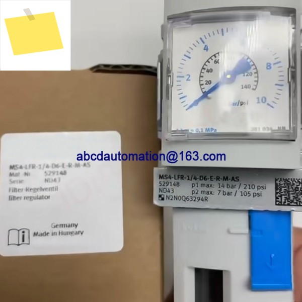 원래 필터 감압 밸브 MS4-LFR-14-D6-CRM-AS 529144 제품 이미지