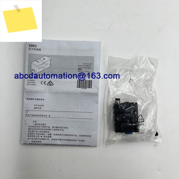 기존 SDE5-D10-O2-Q6E-P-M8 542891 압력 센서 제품 이미지