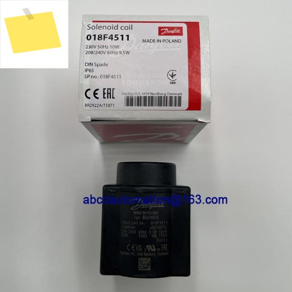 기존 Danfoss 전자기 코일 BQ240CS 018F4511 제품 이미지