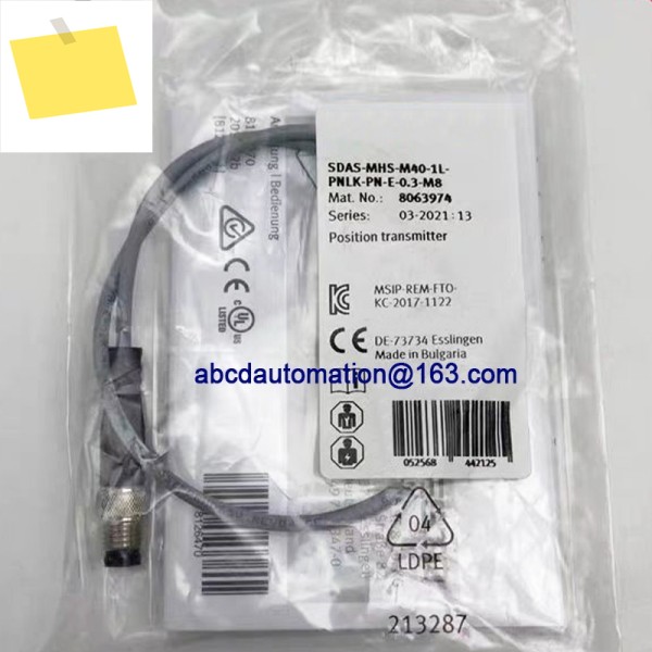 위치 트랜스미터 SDAS-MHS-M40-1L-PNLK-PN-E-0.3-M8 8063974 제품 이미지
