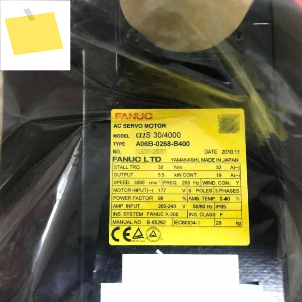 Fanuc A06B-0268-B400 서보 모터 테스트 완료, 신속 제품 이미지