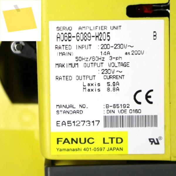 Fanuc A06B-6089-H205 서보 증폭기 테스트 완료 제품 이미지