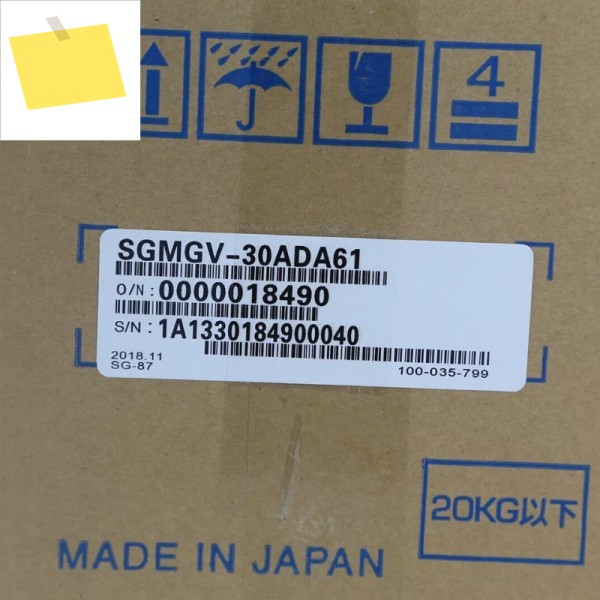새제품 야스카와 SGMGV-30ADA61 AC 서보 모터 신속 제품 이미지