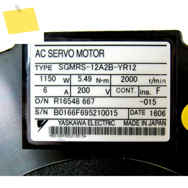 새제품 야스카와 SGMRS-12A2B-YR12 서보 모터 신속 제품 이미지