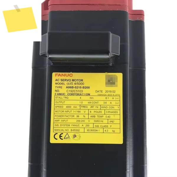 A06B-2215-B200 Fanuc AC 서보 모터 테스트 완료 OK A06B 2215 B200 제품 이미지