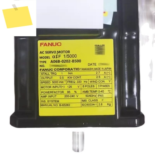 A06B-0202-B500 Fanuc 서보 모터 CNC 제어 테스트 완료 Ok A06B 0202 B500 제품 이미지
