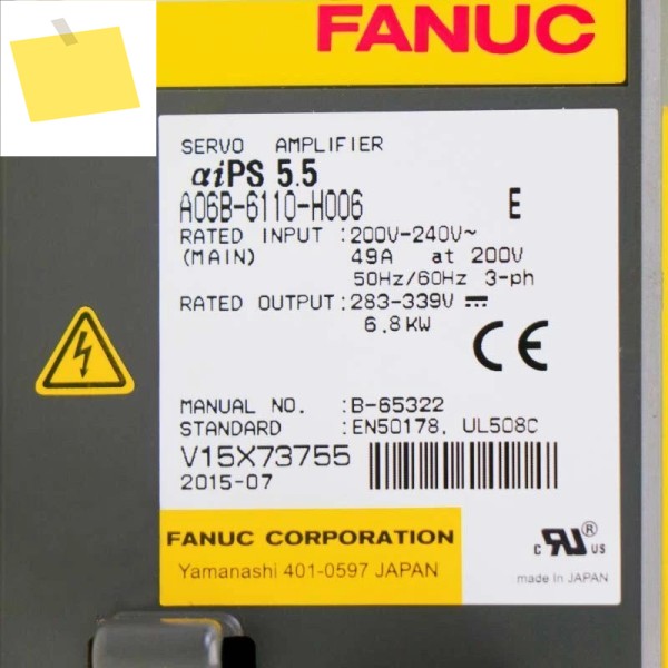 Fanuc A06b-6110-H006 서보 증폭기 테스트 완료, 제품 이미지