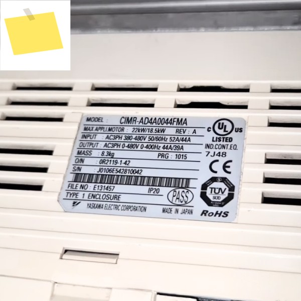 CIMR-AD4A0044FMA 야스카와 A1000 인버터 글로벌 1년 보증 제품 이미지