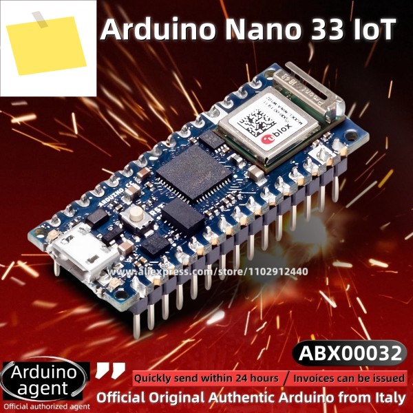 헤더 포함 아두이노 나노 33 IoT 개발 보드, ABX00032 atsamd21, 새제품 , 로트당 1 제품 이미지