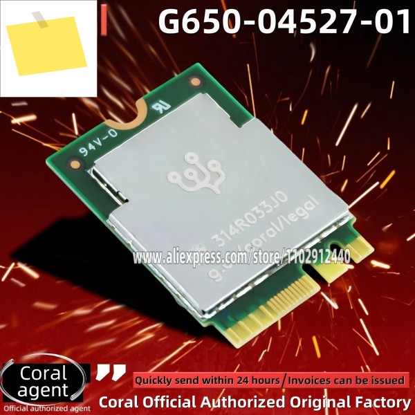 1개 G650-04527-01 산호 TPU M.2 가장자리 가속기 A+E 모듈 신품 제품 이미지