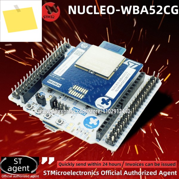 1개 NUCLEO-WBA52CG STM32 Nucleo-64 개발 보드 STM32WBA52CGU6 마이크로 컨트롤러 신품 제품 이미지