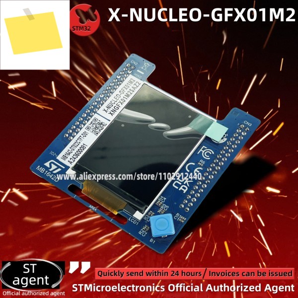 1개 X-NUCLEO-GFX01M2 SPI 디스플레이 확장 보드 Morpho 커넥터가 있는 신품 제품 이미지