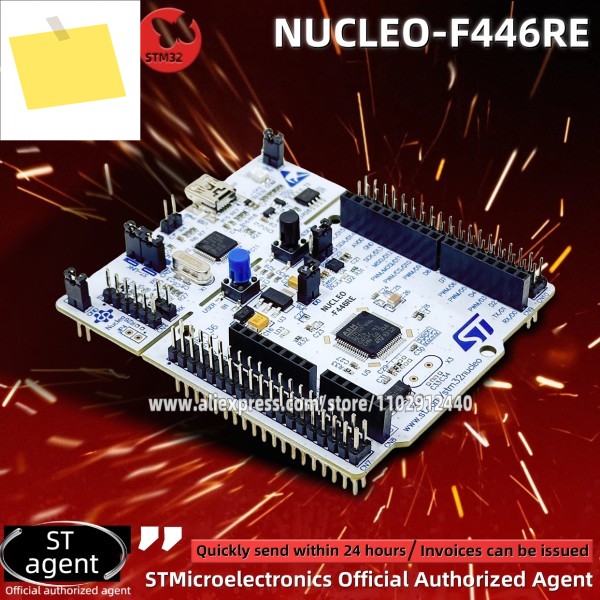 NUCLEO-F446RE MCU Nucleo-64 개발 보드, STM32F446RET6 마이크로 컨트롤러, 주식, 로트당 1 제품 이미지