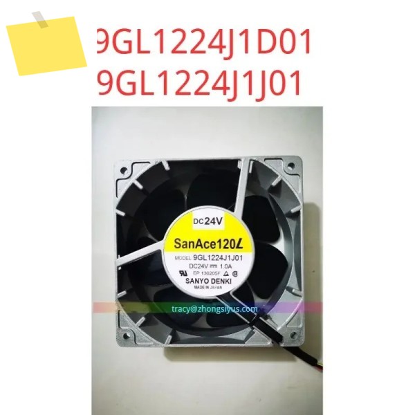 9GL1224J1D01 24V 1.0A 신품 SANYO 알루미늄 프레임 팬 기능 테스트는 그대로 유지되어 있습니다. 제품 이미지