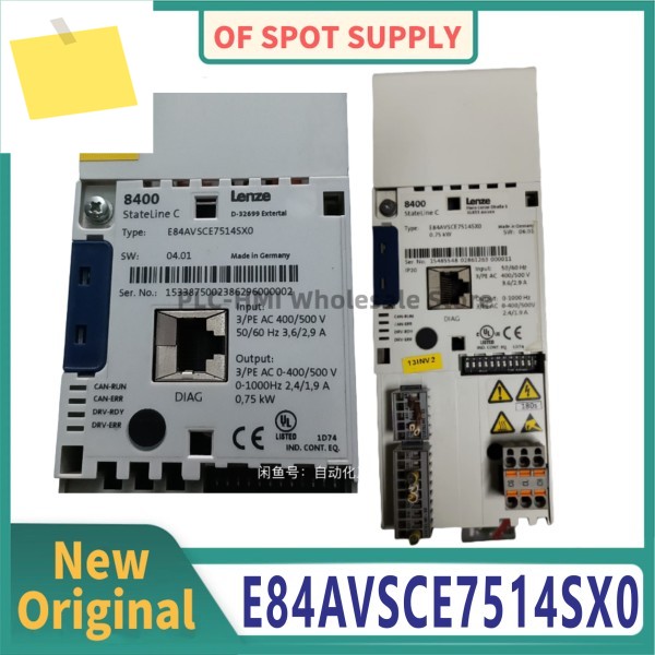중고 주파수 변환기, 기능 테스트 부착물, E84AVSCE7514SX0, 0.75KW 380V 제품 이미지