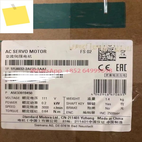 1FL6032-2AF21-1AA1 새 SIMOTICS S-1FL6 모터, LI, SH30, TTL 2AF21 1AA1 제품 이미지