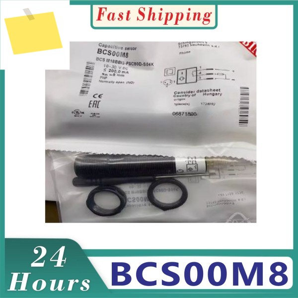 BCS00M8 M18BI3-PSC80D-S04K 센서 정전용량 근접 스위치 PNP 상시 개방형. . 제품 이미지