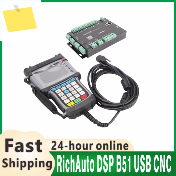 RichAuto DSP B51 USB CNC 컨트롤러 라우터 제어용 3축 수동 NEWCARVE를 대체합니다. 제품 이미지
