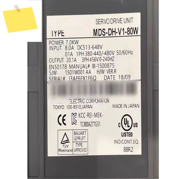 신품 MDS-DH-V1-80W 서보 드라이브 유닛 12개월 보증 MDS DH V1 80W 제품 이미지