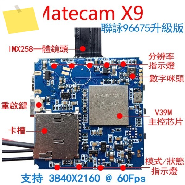 96675 4K 고화질 V39M 항공 사진 IMX258 산업용 모듈 X9 광각 DIY의 업그레이드 버전 제품 이미지