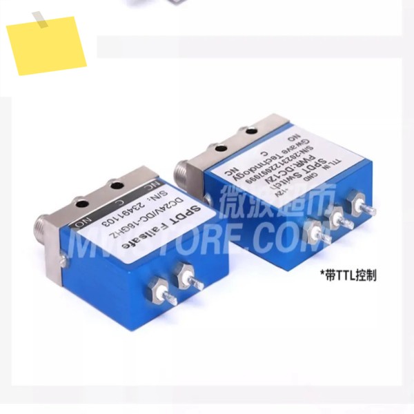 SPDT RF 동축 스위치SMA 암 기계식 릴레이 24V TTL 18GHz 제품 이미지