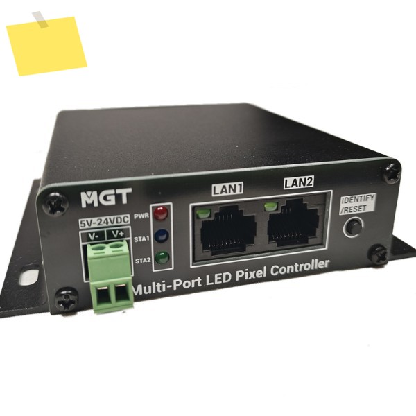 4포트 ArtNetsACN 네트워크 - SPI LED 픽셀 컨트롤러 48개 도메인 24576개 채널 8160개 제품 이미지