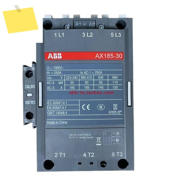 ABB 삼상 AC 접촉기 AX185-30-11 24V 110V 380V 제품 이미지