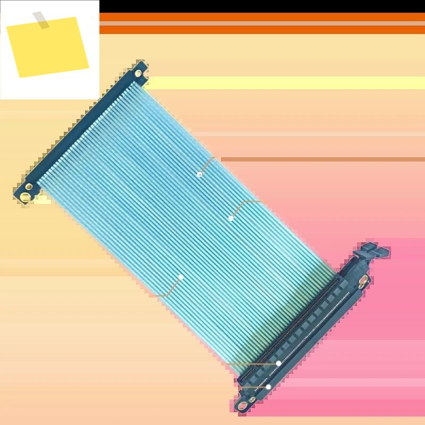 PCIE 4.0 X16 고속 그래픽 카드 연장 케이블 ITX A4 미니 섀시 실버 매끼 호환되는 듀얼 역방향 제품 이미지