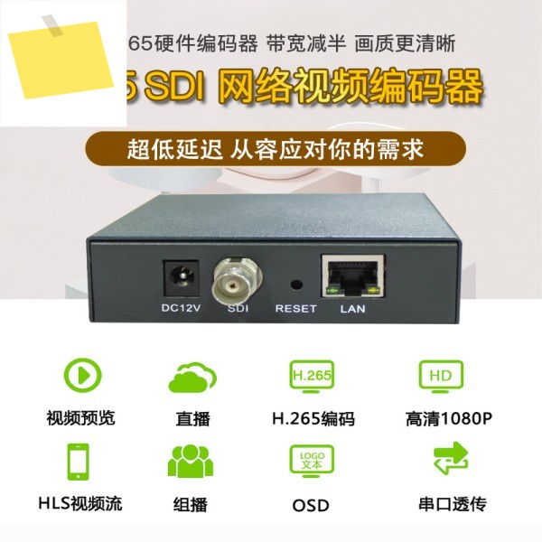 BNC H.265 비디오 인코더, 3G-SDIHD-SDI 지원 방송 고화질 SD NVR 제품 이미지