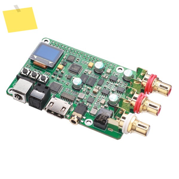 Raspberry Pi DAC 오디오 디코딩 보드 ES9038Q2M, hifi 발열, 동축 섬유 I2S DSD512 디지털 제품 이미지