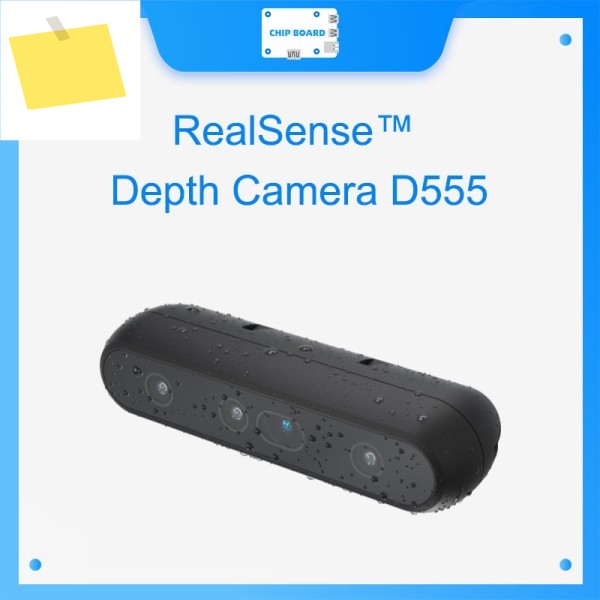 리얼센스 D555: USB, GMSL 및 FAKRA 연결 옵션이 있는 PoE 지원 깊이 카메라 제품 이미지