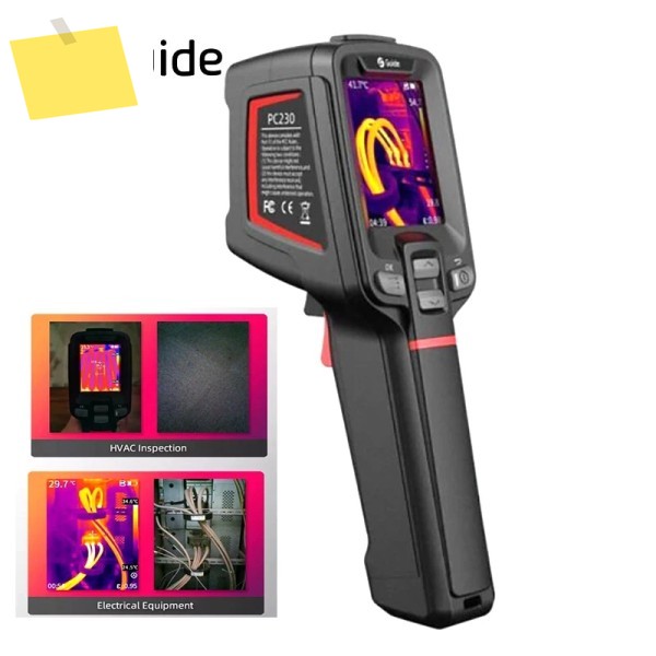 가이드 PC230 휴대용 열화상 카메라 자동 초점 적외선 256x192 ThermograpTemperature 누출 추적 검사 제품 이미지