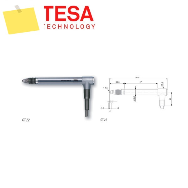 스위스 TESA 03210925 인덕턴스 프로브 센서, 힘 측정 1.0N 제품 이미지