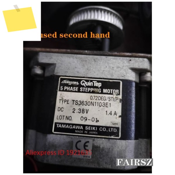 오래된 중고 TAMAGA.WA TS3630N1103E1 DC2.38V 1.4A 스테핑 모터. 제품 이미지