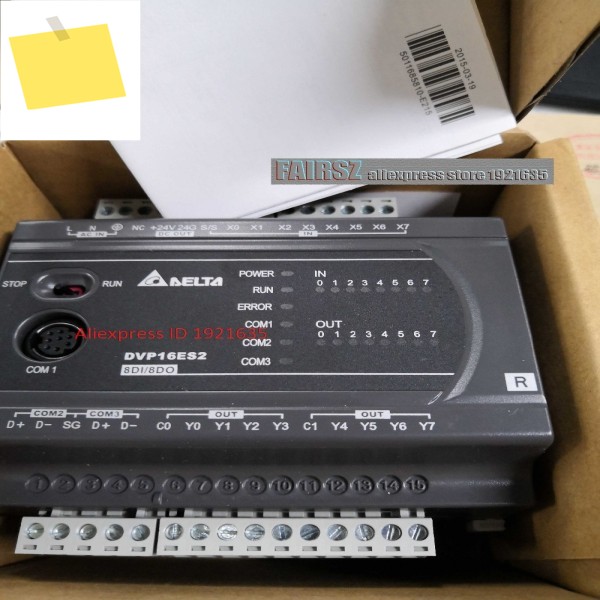 델타 DVP16ES200R PLC ES2 시리얼 새제품 및 프로그래머블 로직 컨트롤러. 제품 이미지