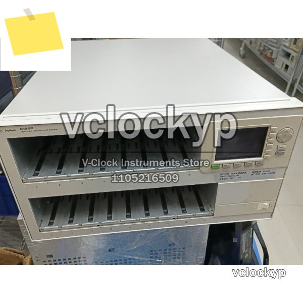 1PC Agilent 8166B Lightwave 다중 채널 광학 멀티미터, 17슬롯, 양호한 상태로 테스트됨 제품 이미지