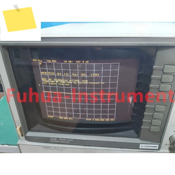 1PC Agilent 8753C 네트워크 분석기 300kHz-3G + 85046A 케이블 포함, 양호한 상태로 테스트 완료 제품 이미지