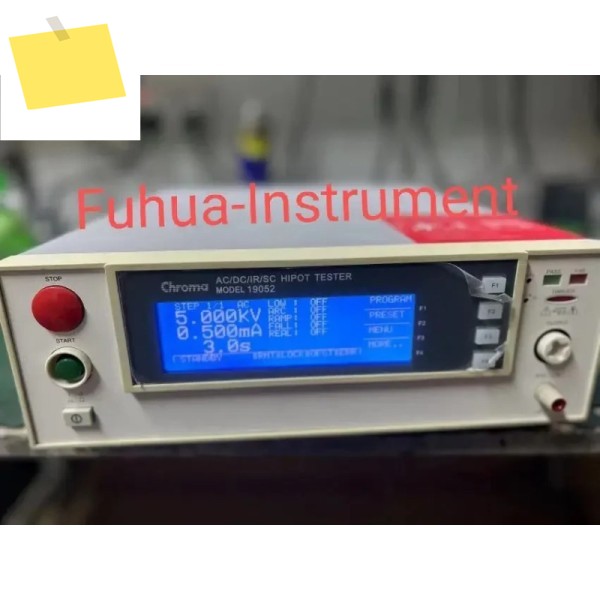 1PC 중고 Chroma 19052 ACDCIR HIPOT 테스터 상태 양호 제품 이미지