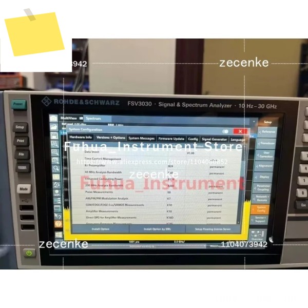 R&S Rohde & Schwarz FSV3030 10Hz-30GHz 신호 분석기 스펙트럼 제품 이미지