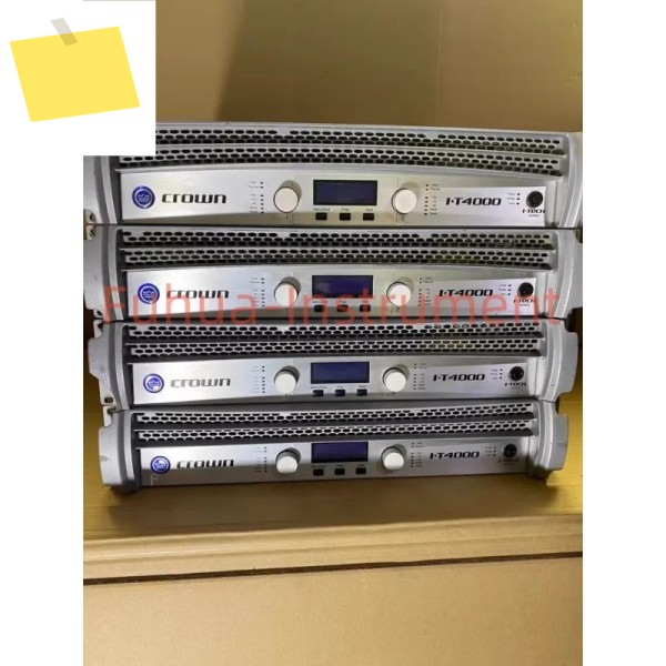1PC Crown I-T4000 2채널 전력 증폭기 상태 양호하게 사용됨 제품 이미지